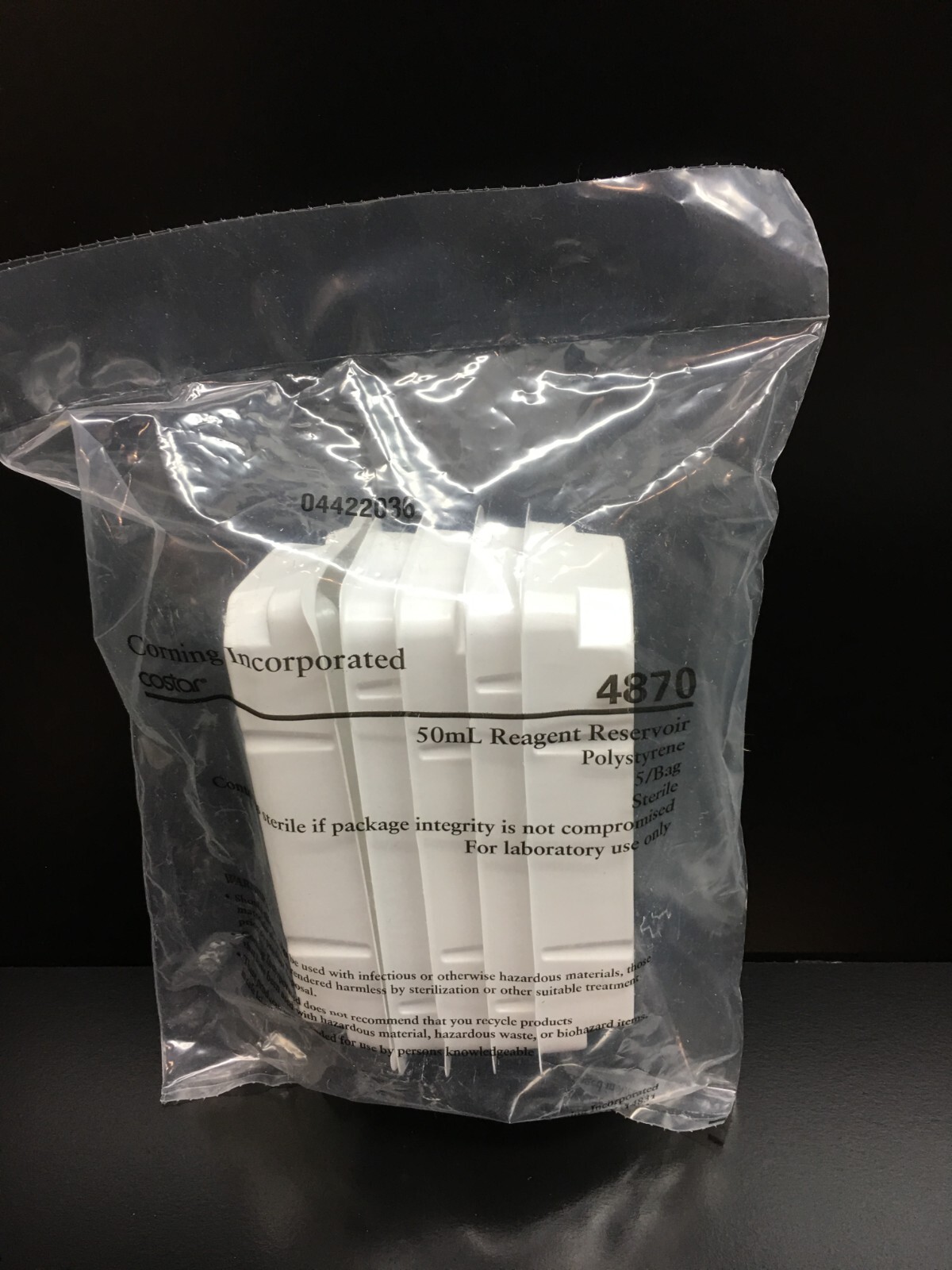Costar Corning REF 4870 50mL Reagent Reservoirs, 5/Bag, Sterile