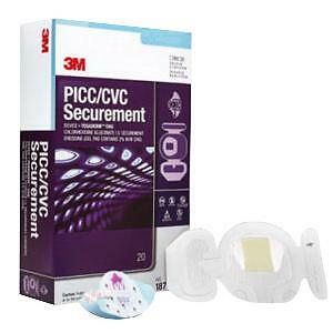 3M Tegaderm PICC/CVC Securement Device, 3-1/4 X 4-1/2 Inch White, 1 Each