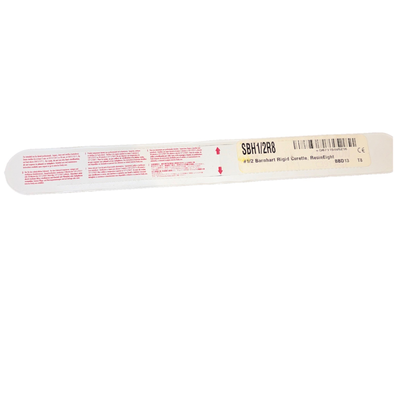 Dental #1/2 Barnhart Rigid Curette SBH1/2R8 HU FRIEDY ResinEight