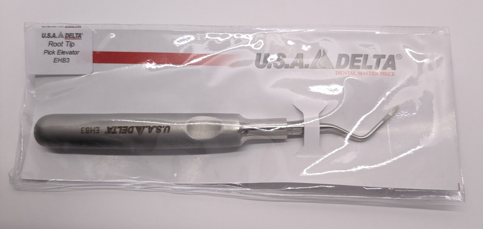 USA Delta Dental Instruments Root Tip Pick Elevator Right EHB3 (Slim Handle)