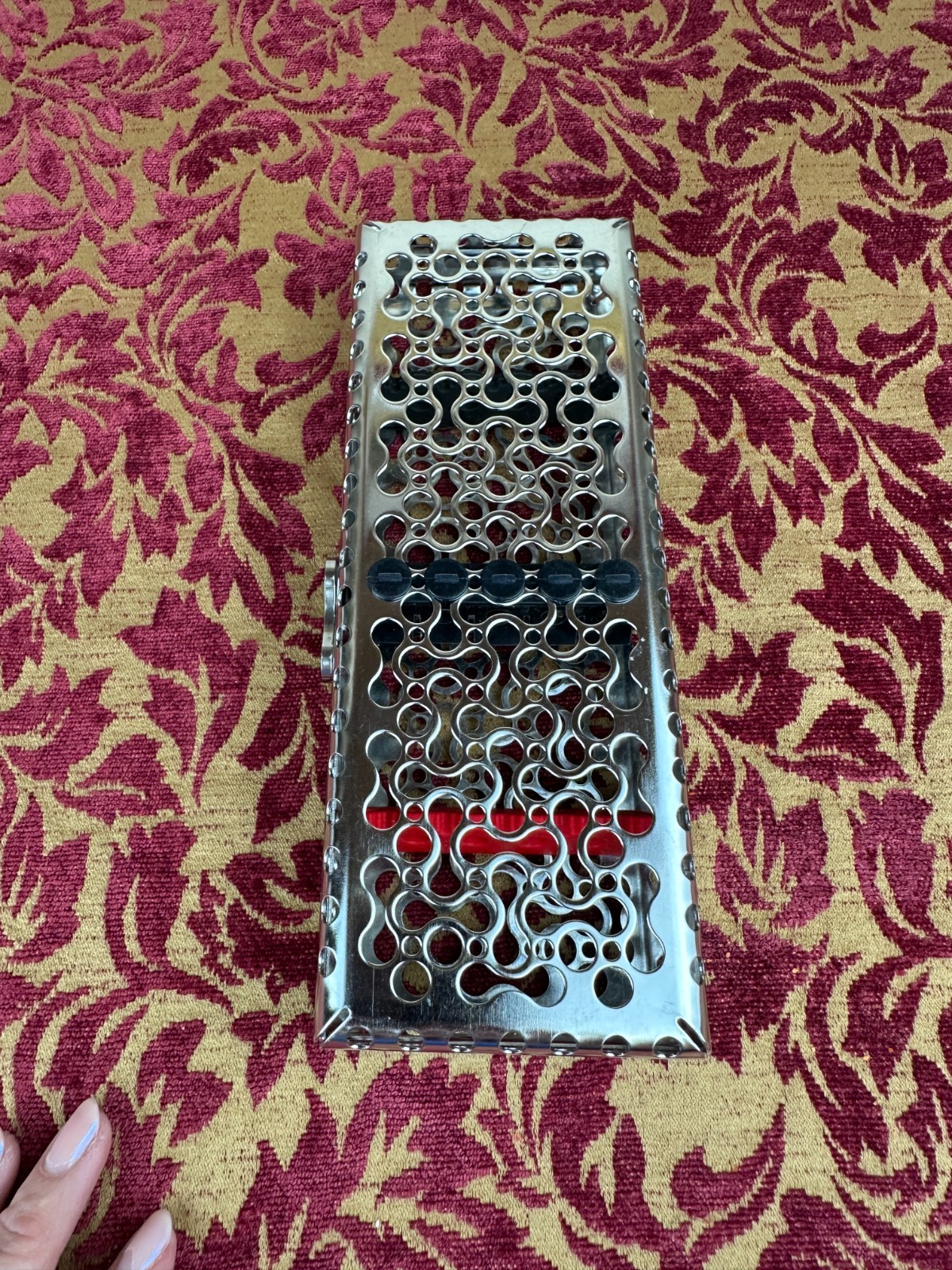 Hu-Friedy IMS Infinity Series Cassette Holds 5-instruments Red Black