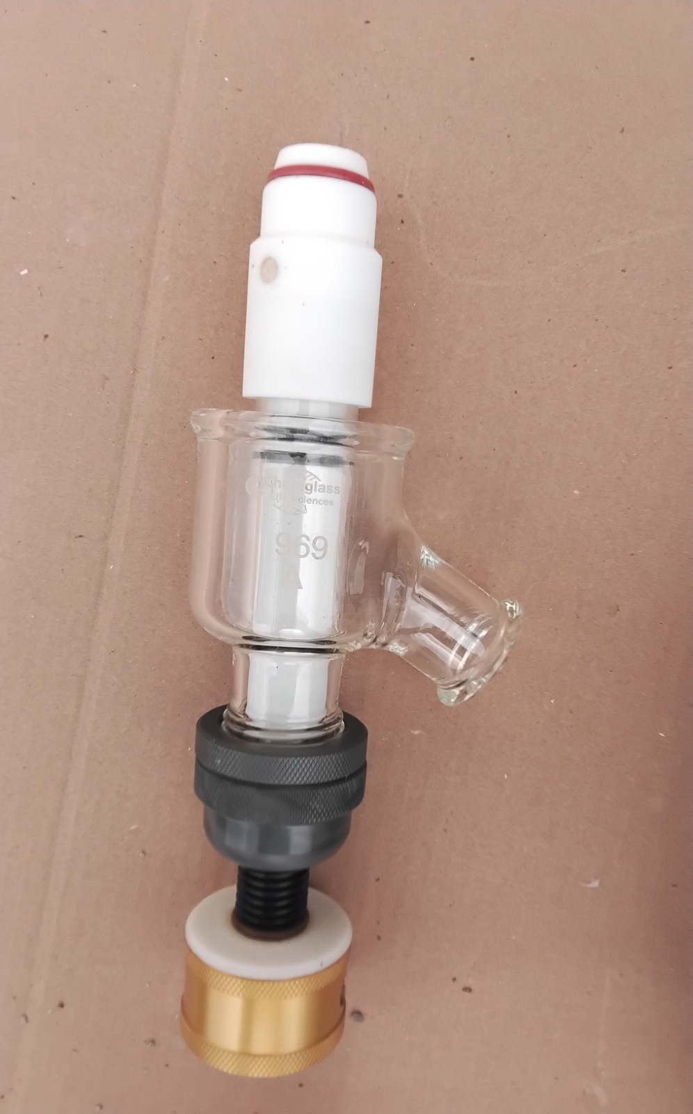 Chemglass CG-1968-GL-241 Zero Deadspace Drain