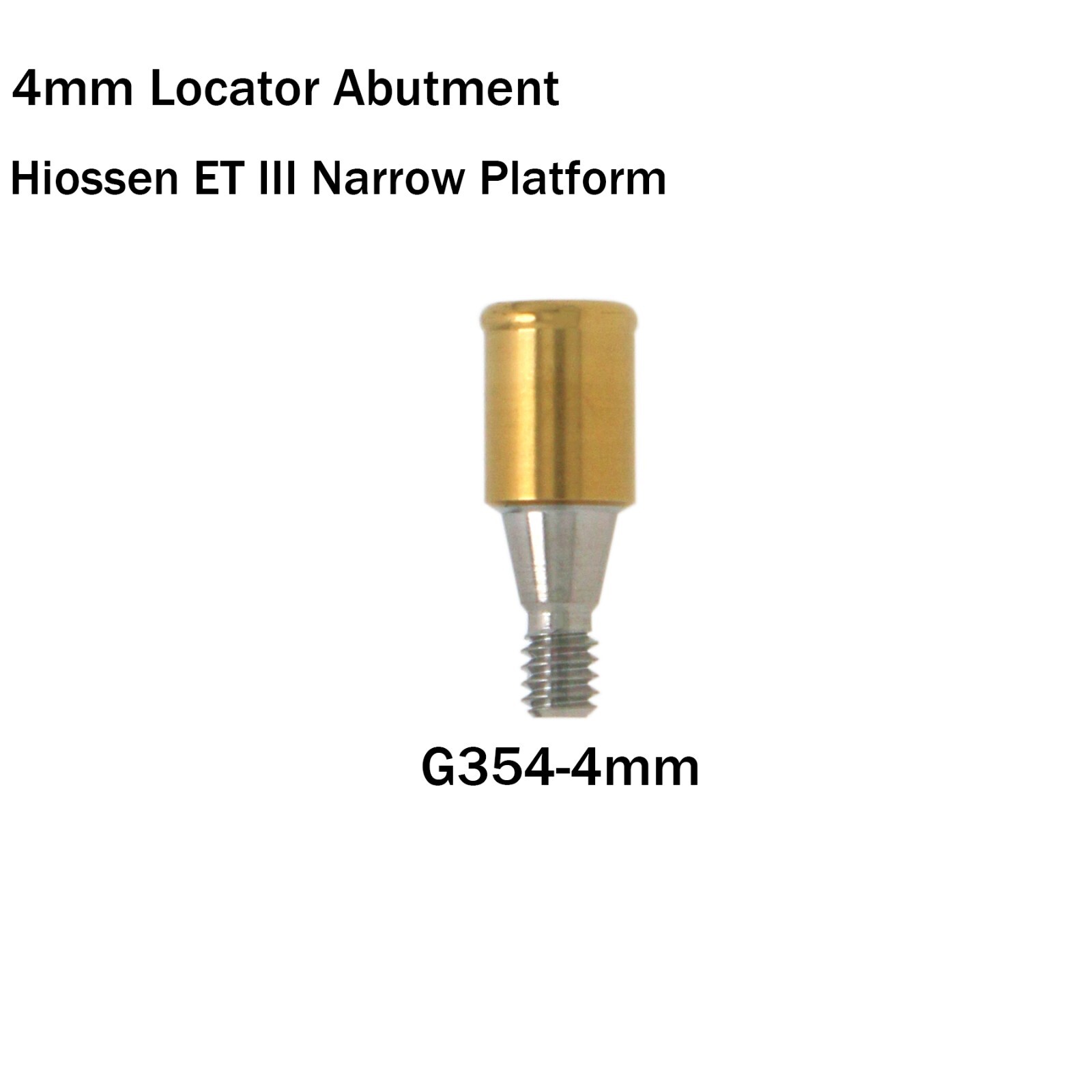 Dental Hiossen Locat0r Abutment Mini/Regular 3-5mm & Overdenture Male Caps Kits