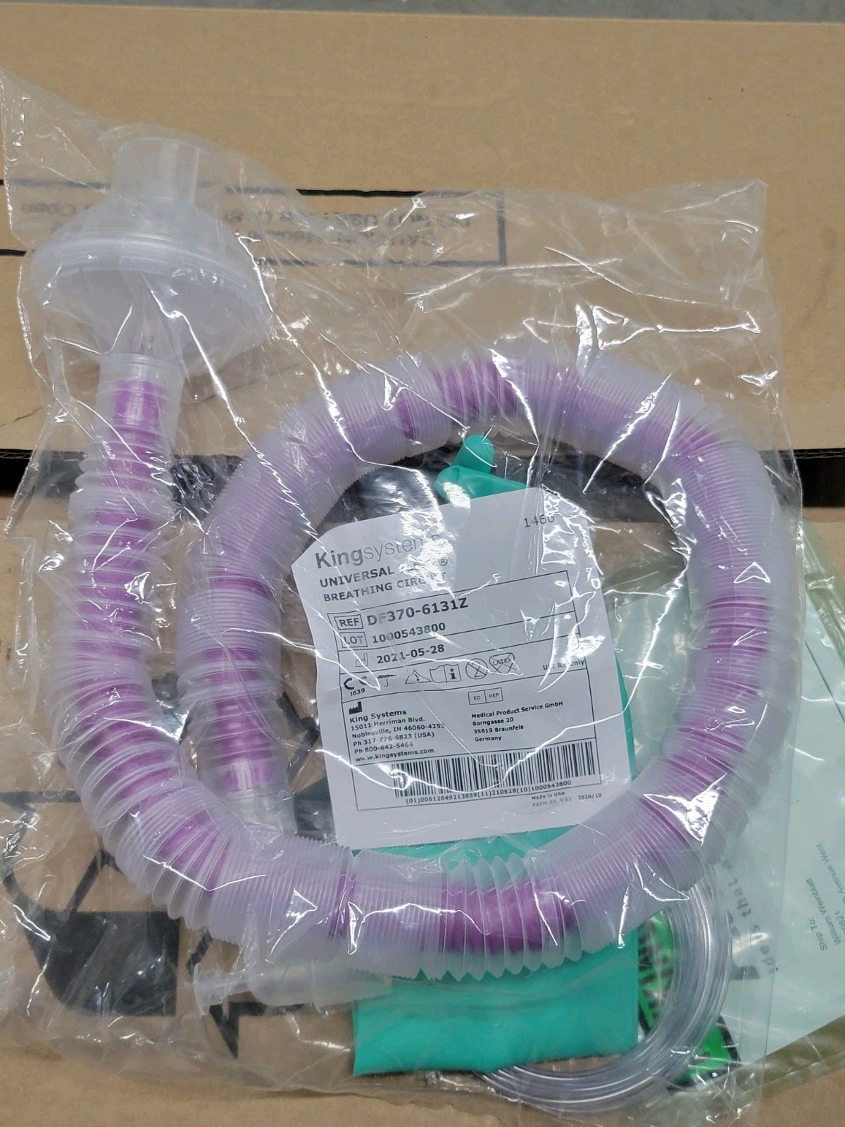 NEW – King Systems Universal Flex2 Breathing Circuit REF DF370-6131Z