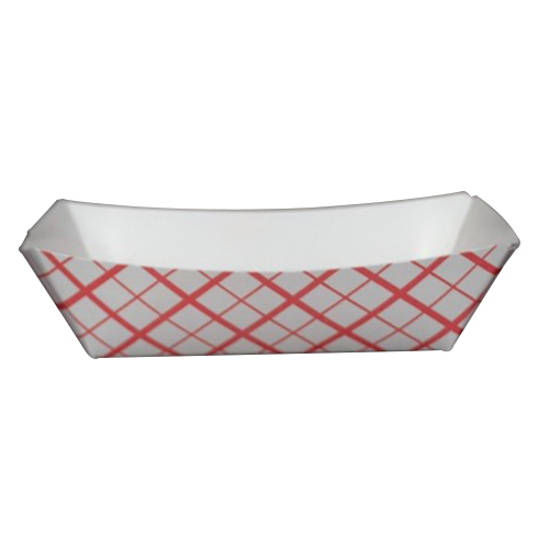 Southland Kraft Board Food Tray Red White .25 lb. 5″ L x 3.7″ W | 1000/Case