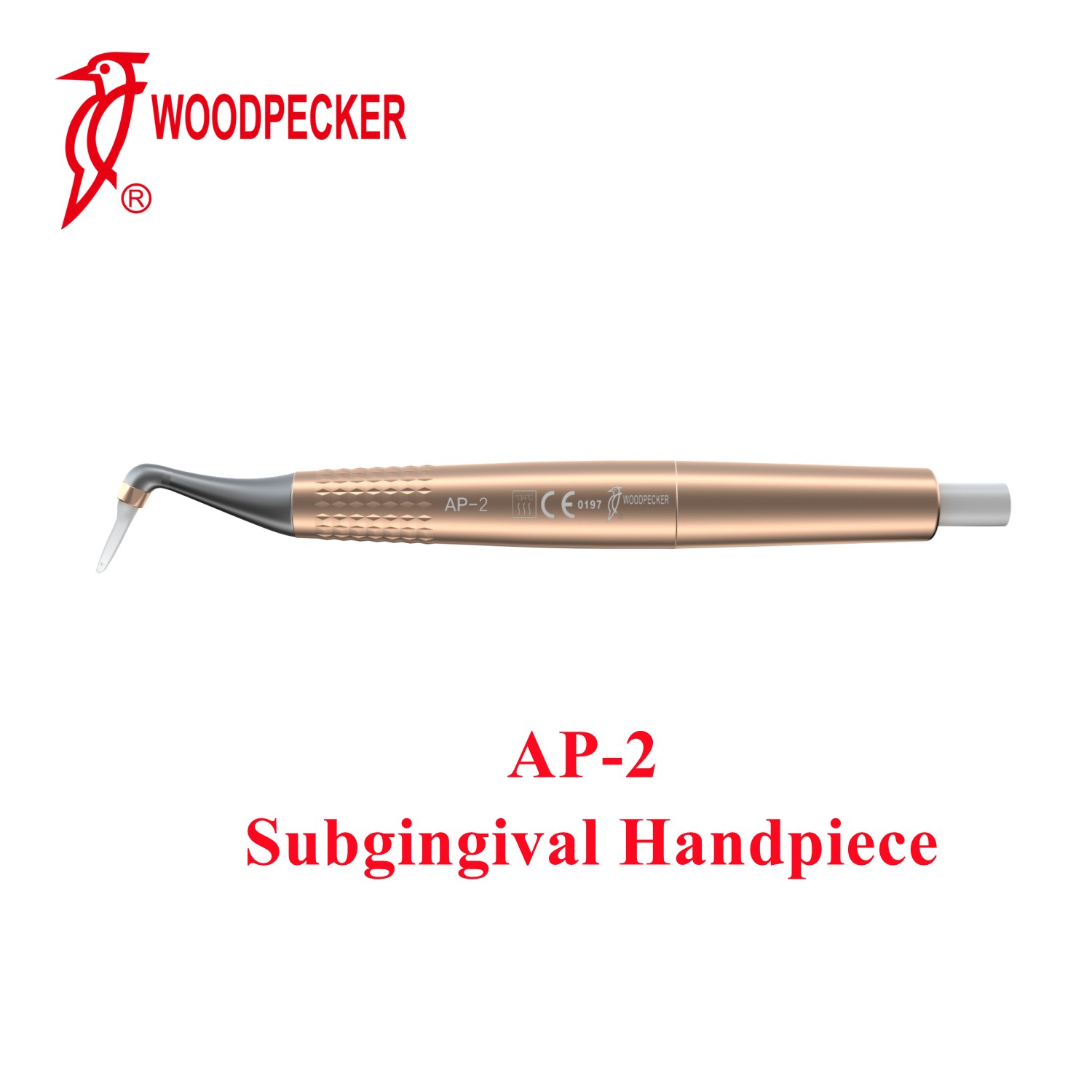 Woodpecker AP-2 Air Polisher Subgingival Handpiece Fit AP-A, AP-B, PT-A, PT-B