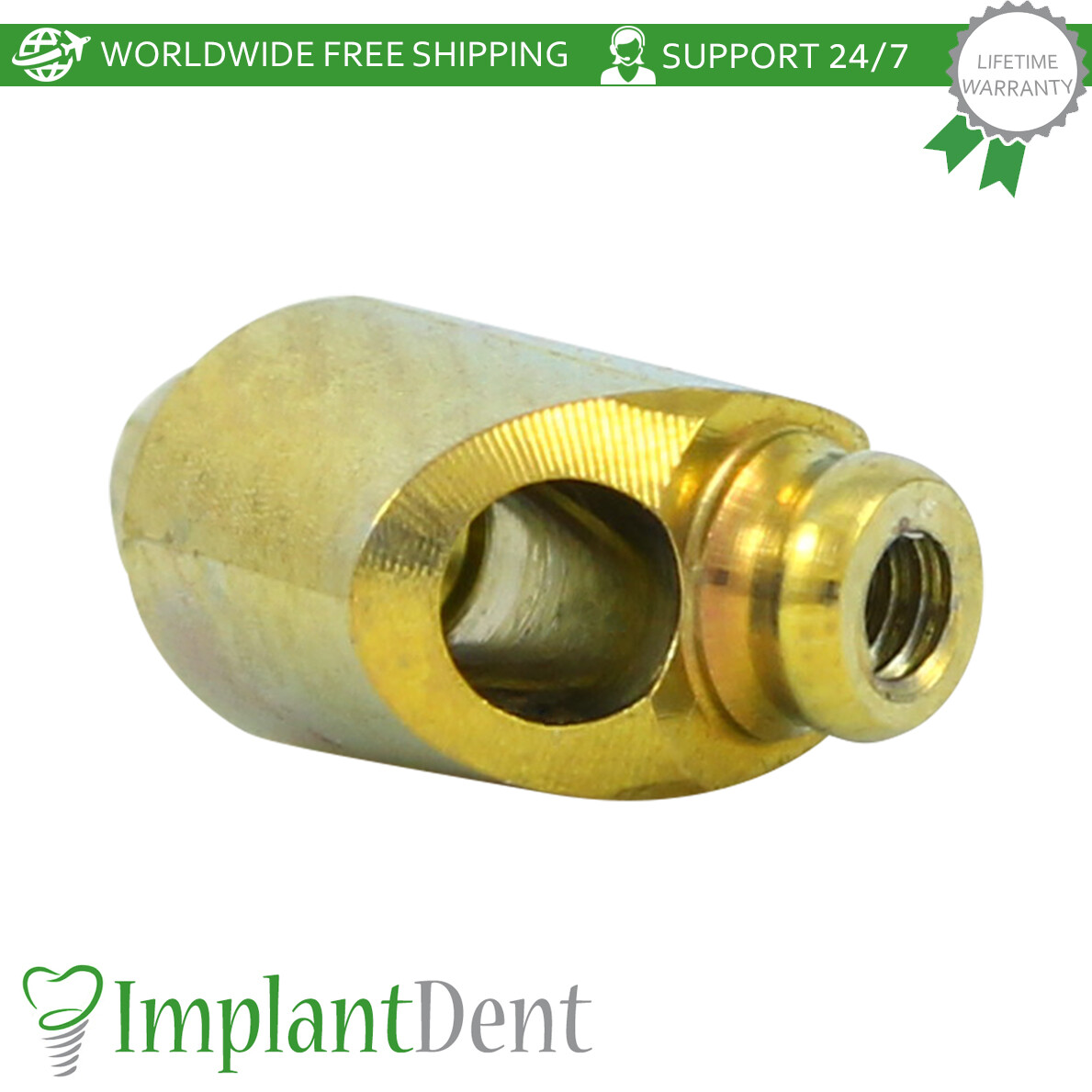 1x Dental Angulated 18° Loc-Low Attachment Set Int Hex 2.42mm