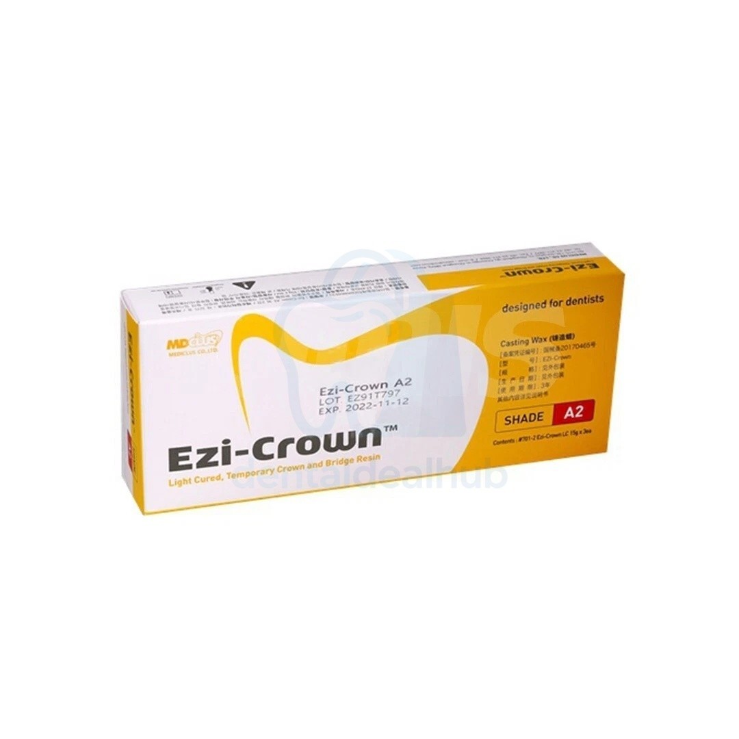 3PCS Dental Temporary Crown Bridge Material Light Cure Composite Resin A1 A2 A3