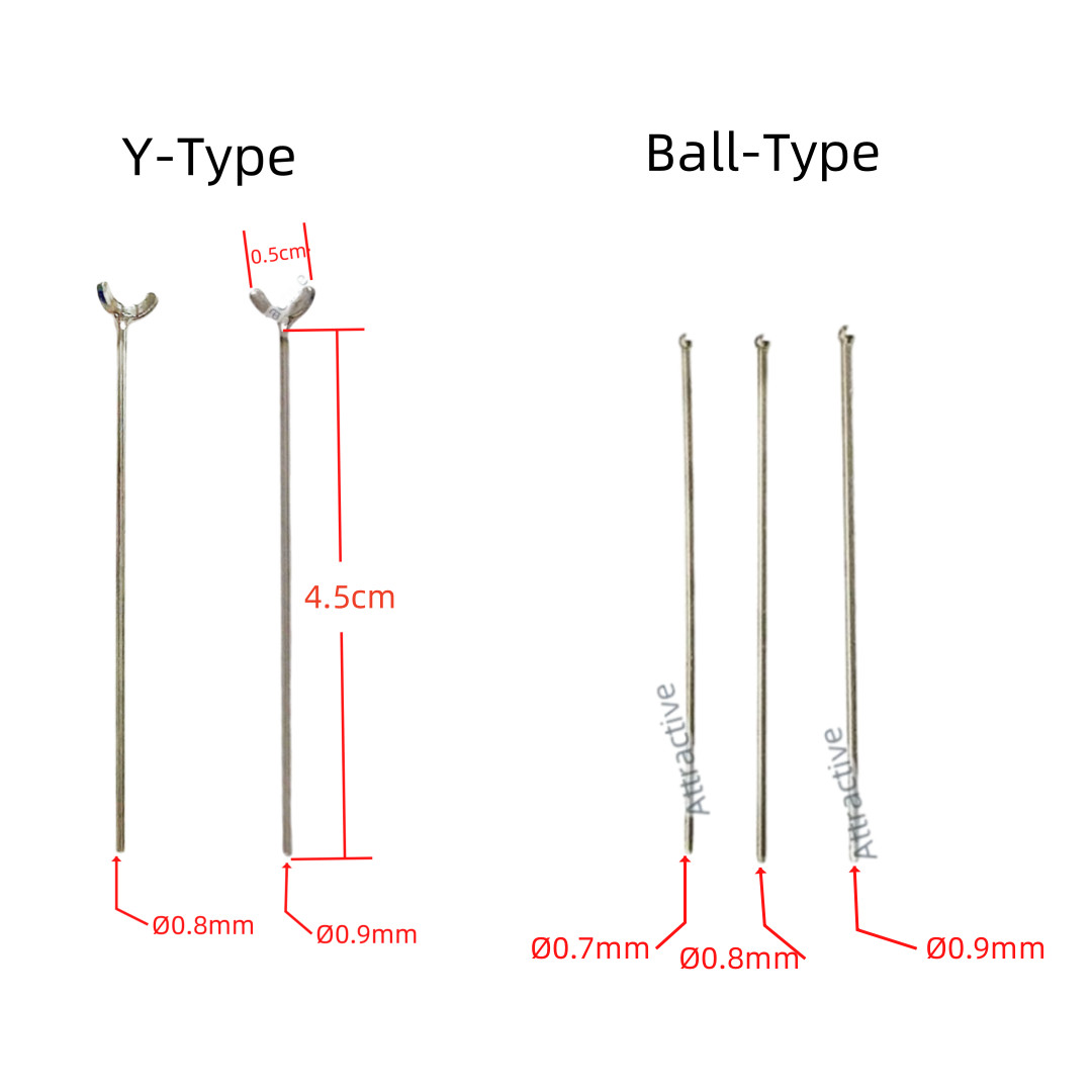Dental Dentaurum Ball/Y Type Retainer Clasps Orthodontic Tooth Hold Position
