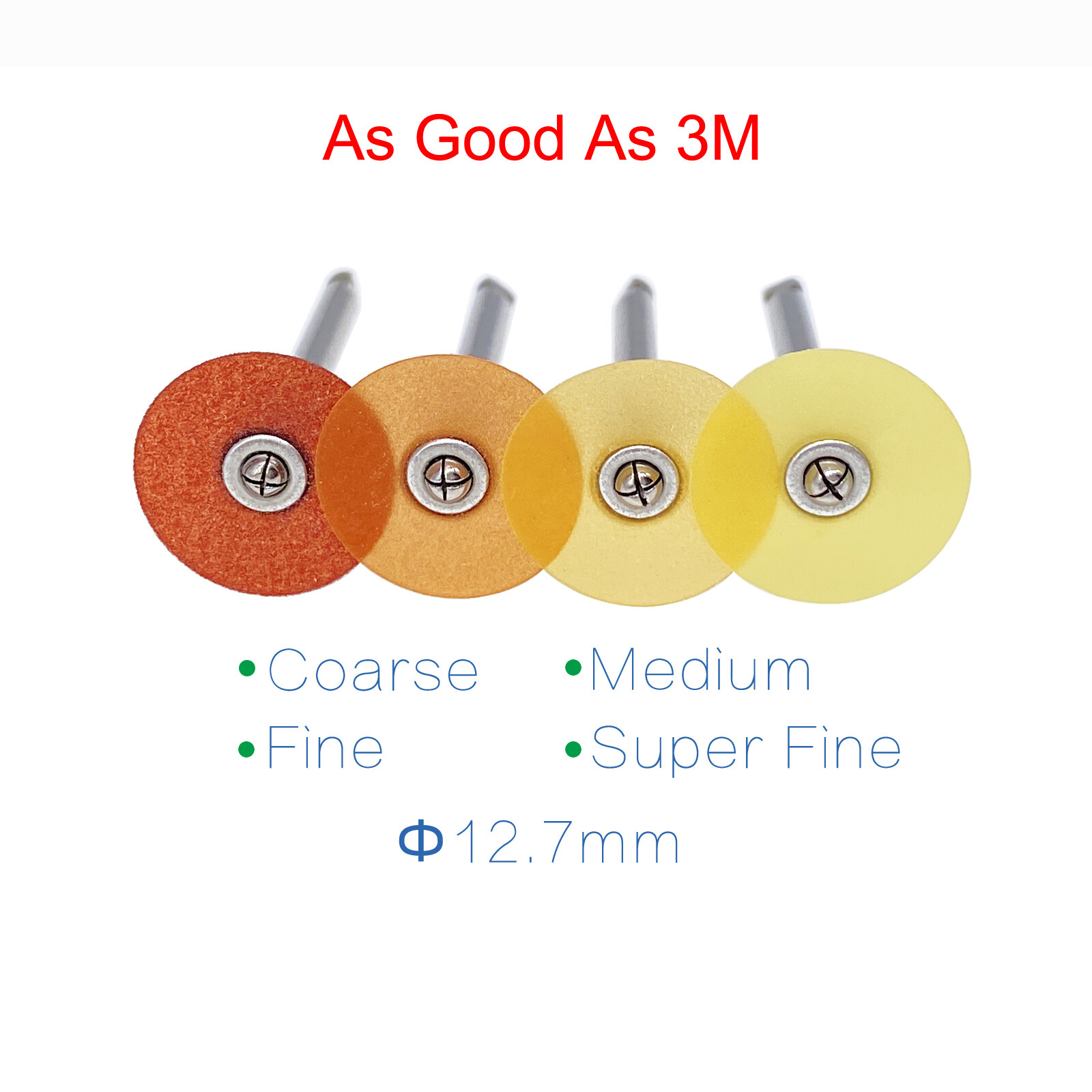 Dental Sof-Lex Soflex Contouring & Polishing All Sizes Pop-On Discs 1/2″ 12.7mm