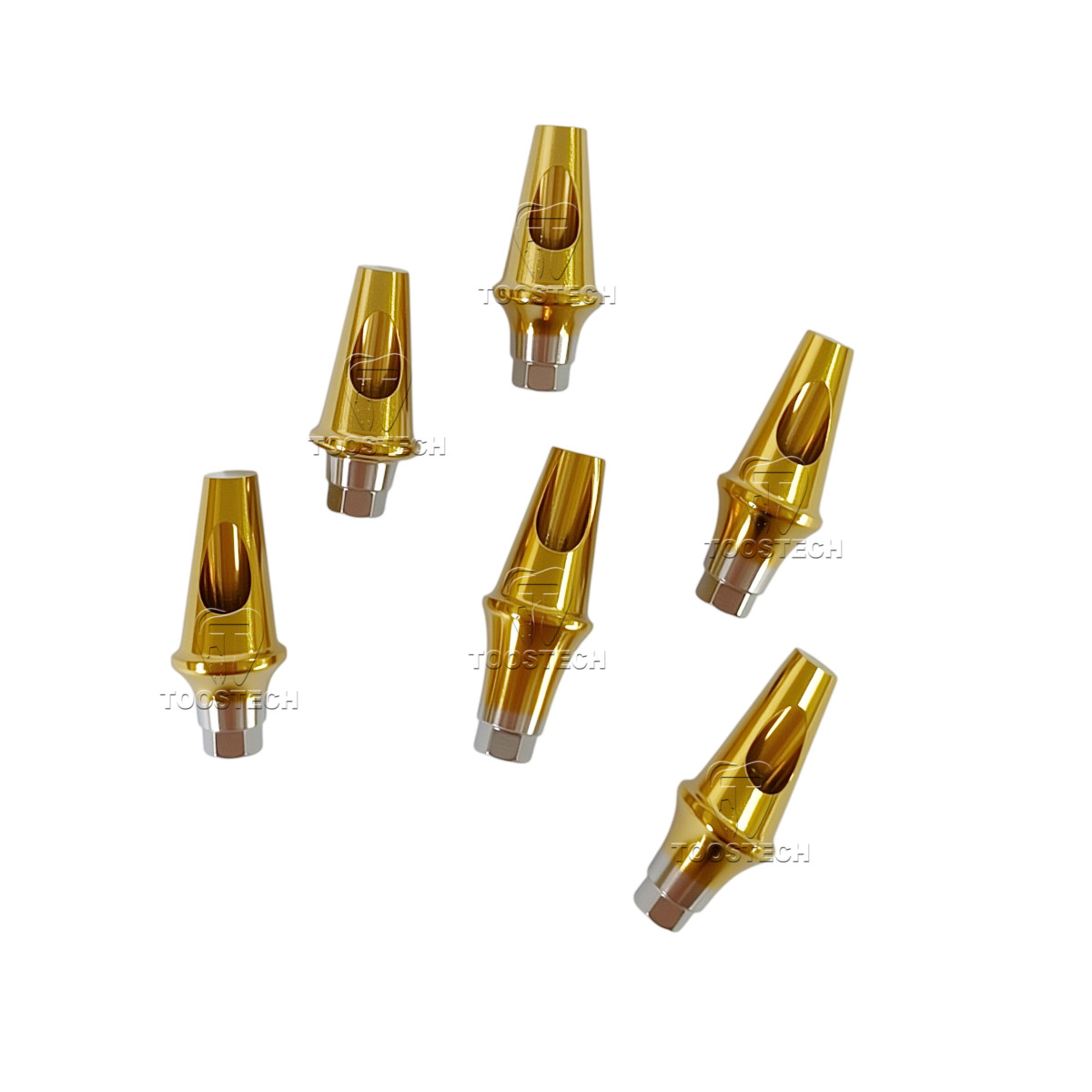 1/6/10/20pcs Titanium Angled abutment fits to Megagen Anyridge D5.0 15/25 degree