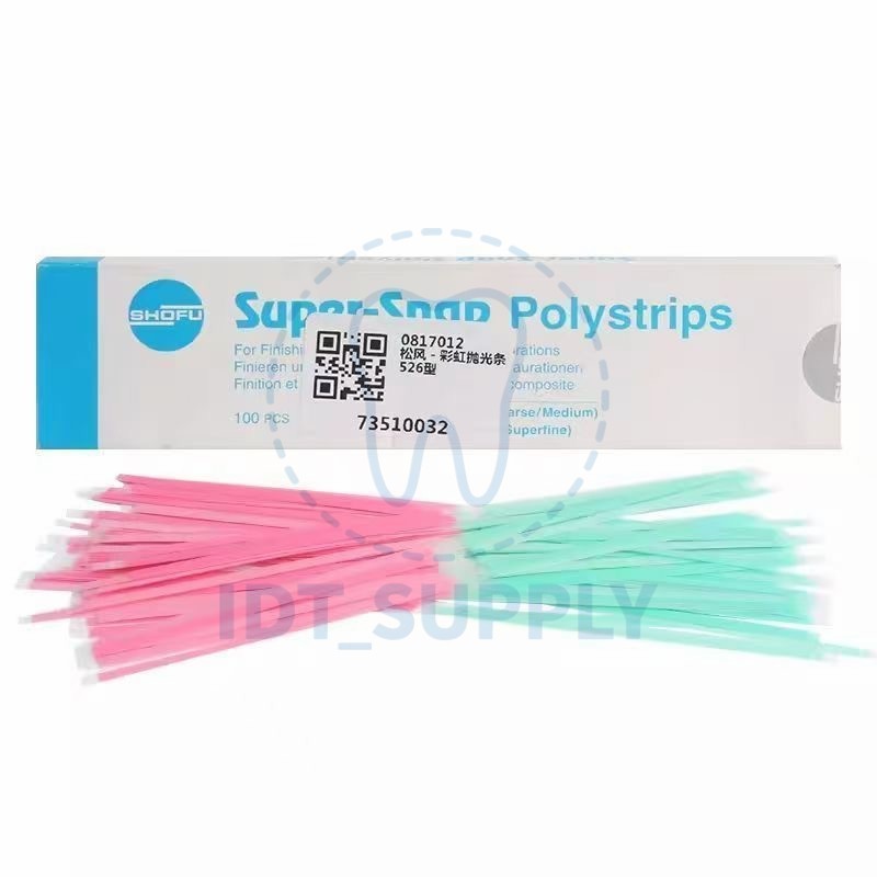 Super-Snap Polystrips 526 Green Red Fine 525 Black Violet Coarse Medium