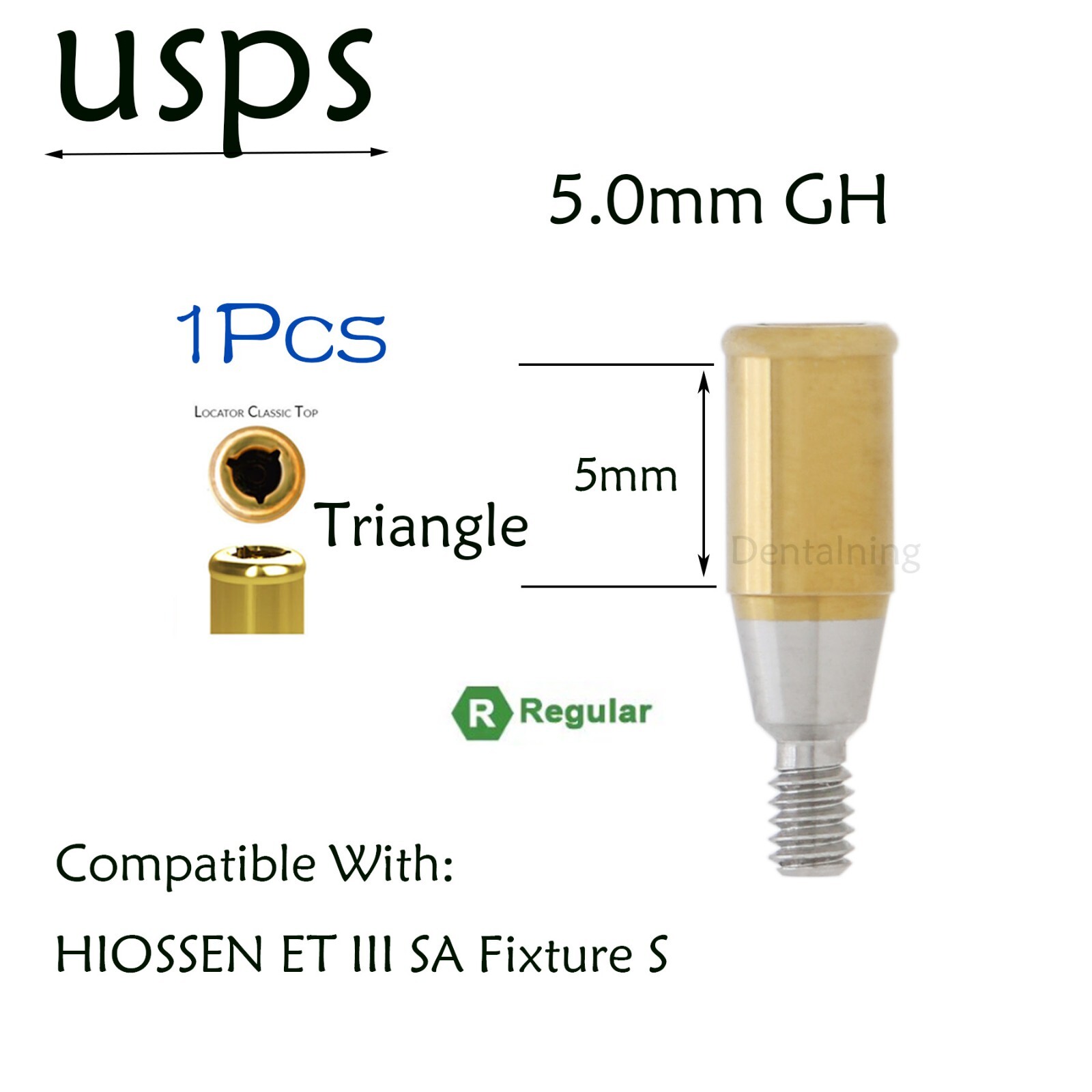 US Locator Attachment System Regular Abutment for Hiossen ET Osstem TS Implants