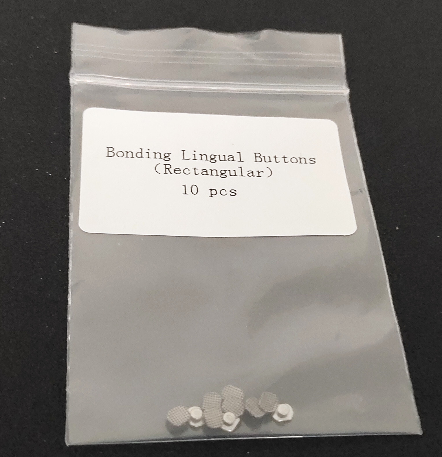 Dental Orthodontics Lingual Button 10Pcs/bag Universal Rectangular Base Bonding