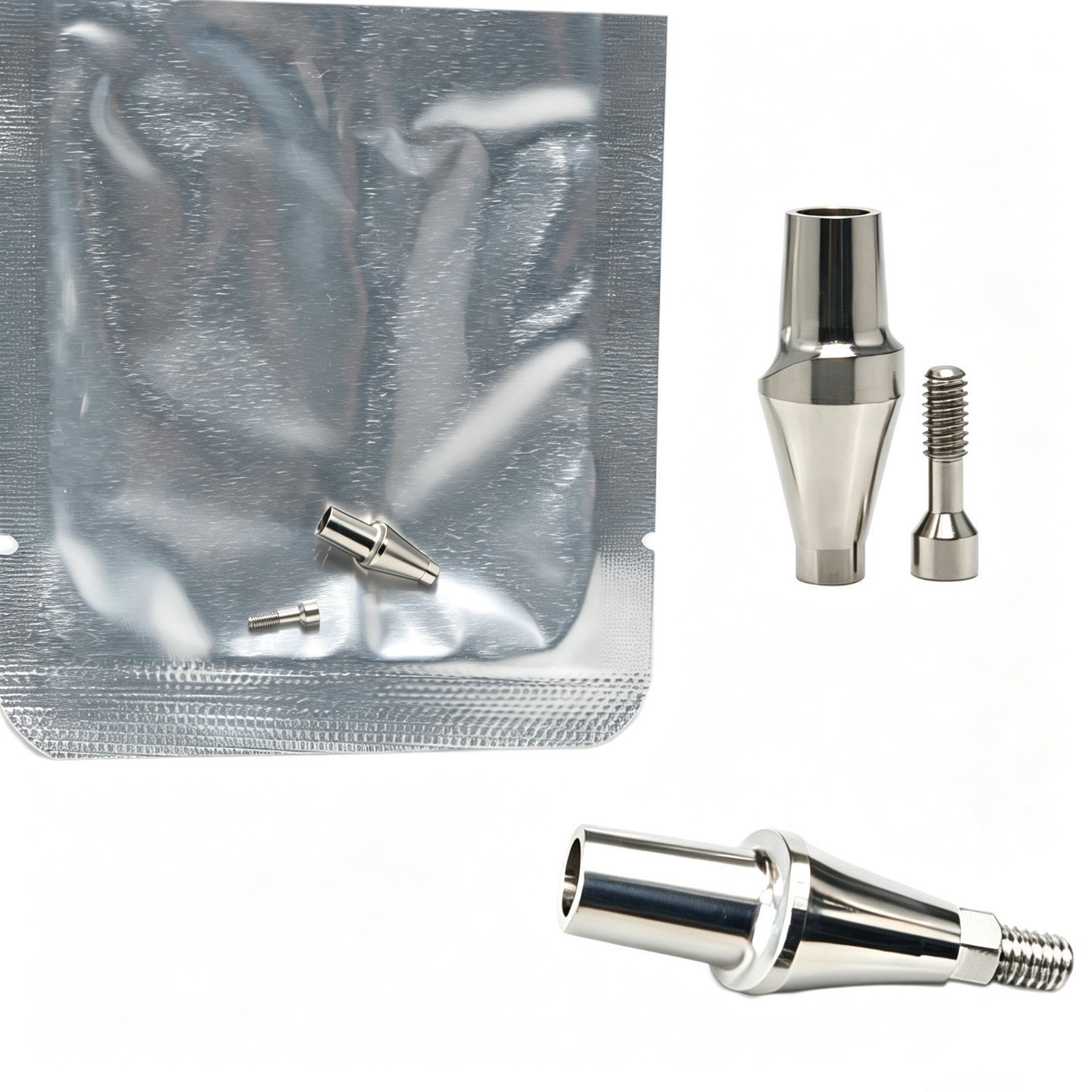 5Pcs Hex Ti Dental Esthetic Abutment for NobelActive Conical NP/RP/WP CC Implant