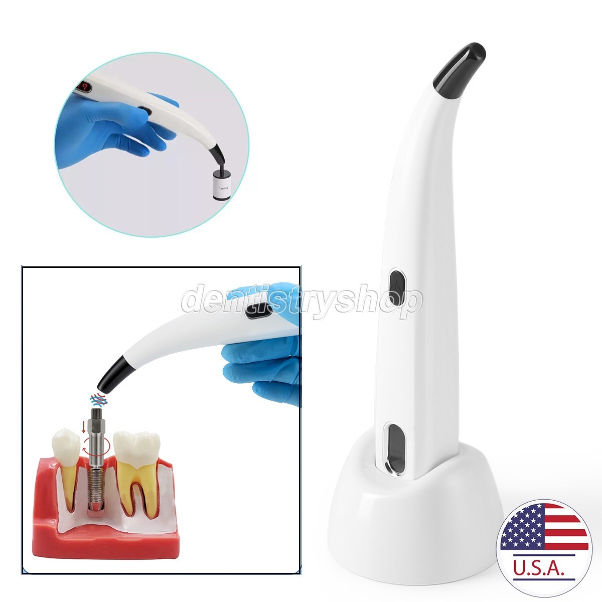 AZDENT Dental Osseointegration Monitor Implant Stability ISQ Measurement System
