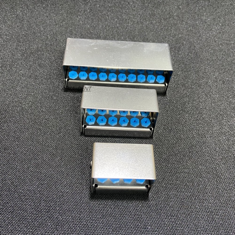 8/12/30 Holes Dental Disinfection Box Implant Drills Bur Organizer Holder Block