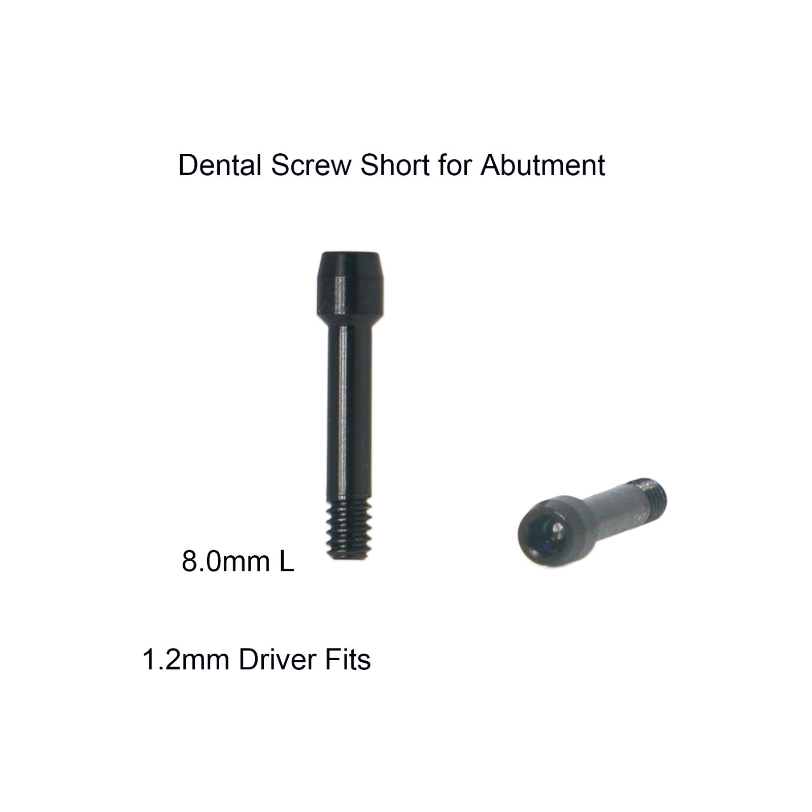 US Dental Straight Titanium Cement Retained Abutment for Crown Fit Hiossen ET/TS
