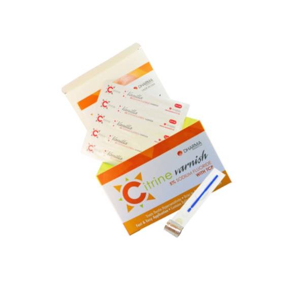 Dharma Research 56-00203 Citrine Dental Varnish Vanilla Cake Fluoride 200/Pk