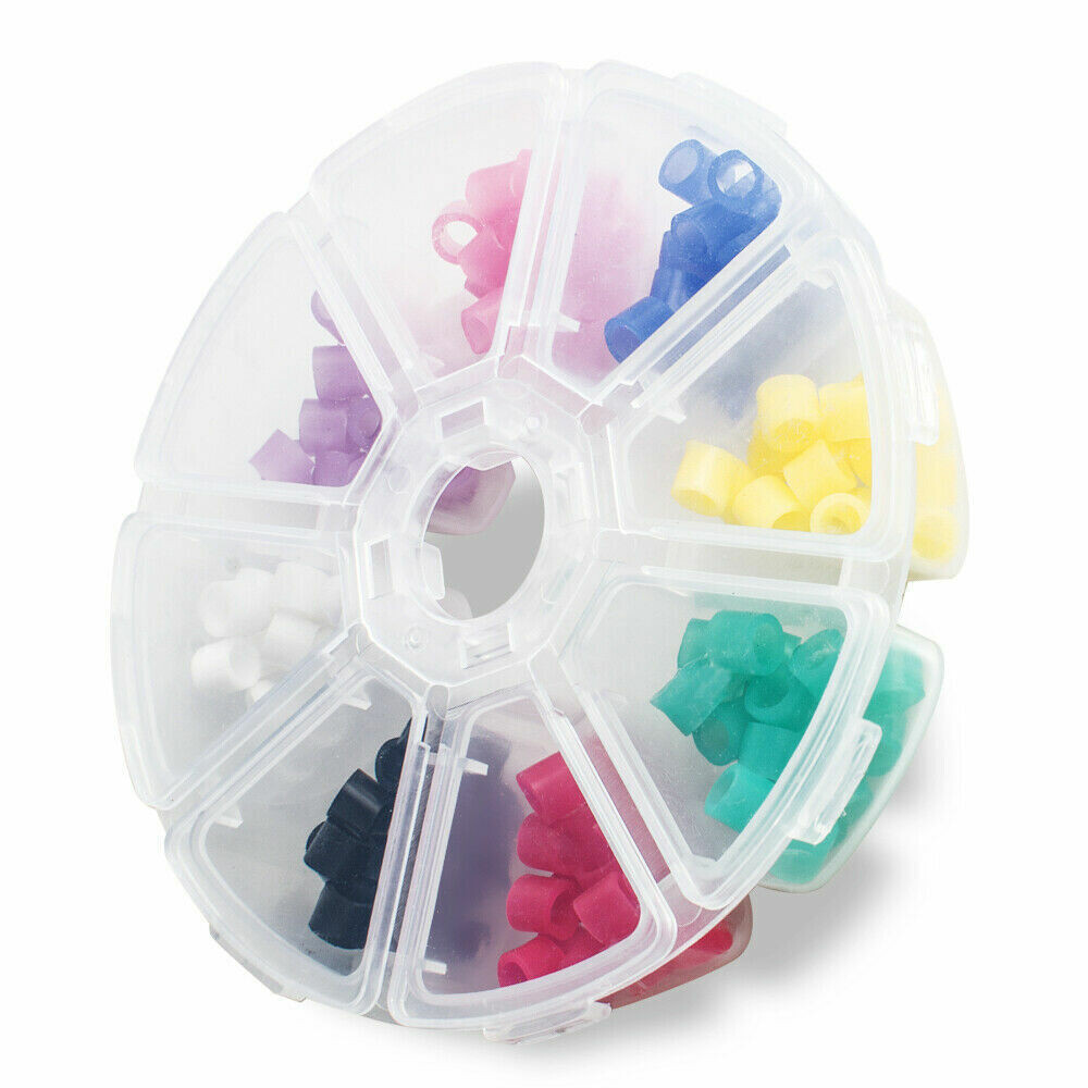 5 Box Dental Hygienist Autoclavable Silicone Rubber 8 Colors Mixed Assorted Ring
