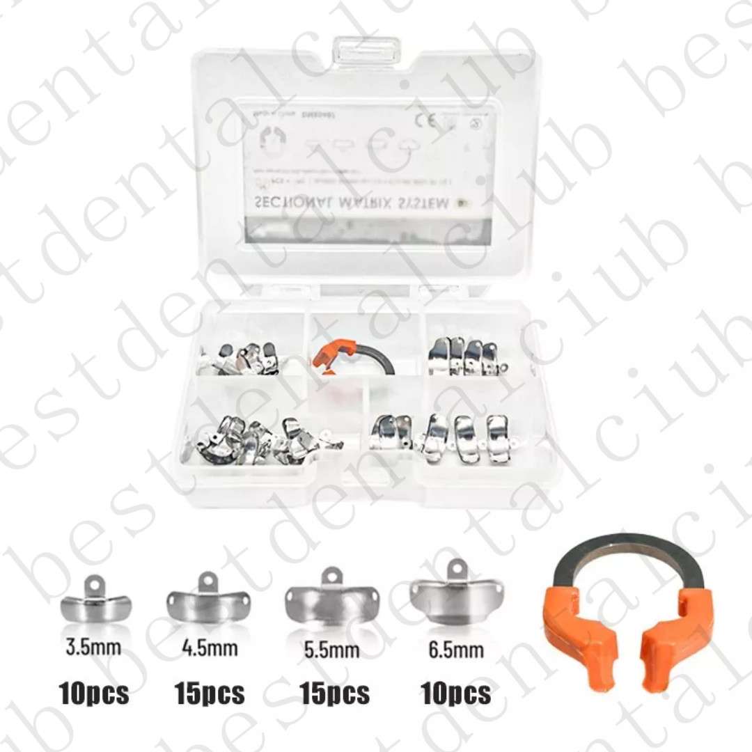Dental Matrix Bands Ring Sectional Matrice Clamp Fit Palodent V3 System