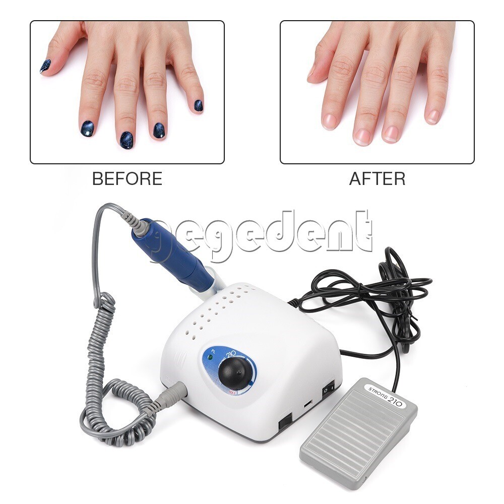 Dental Lab Micromotor Strong 210/105L 35K RPM Nail Art Manicure Pedicure Machine