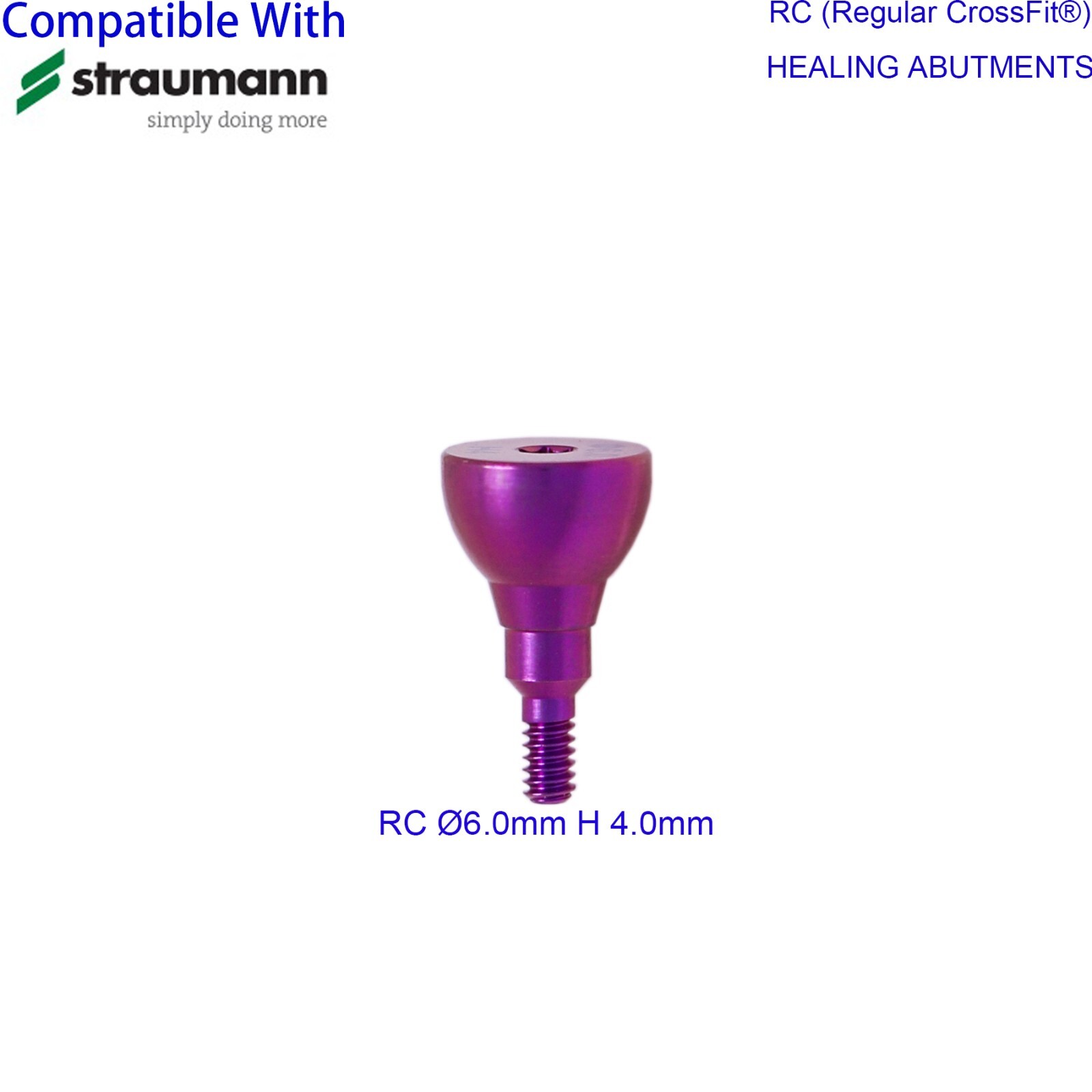 Dental Regular Closure Cover Cap Screws Healing Abutment fit ITI Straumann RC