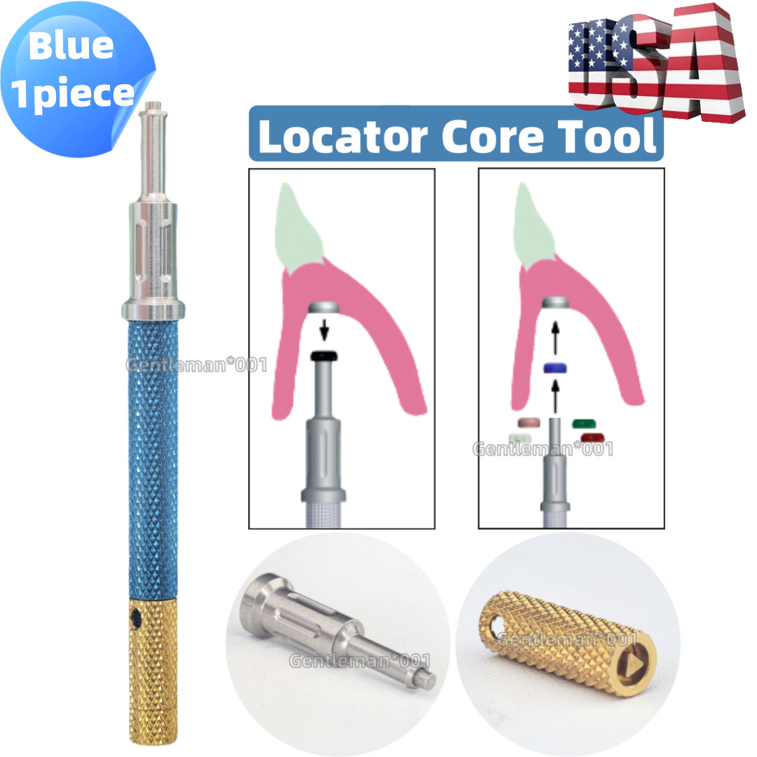 Dental Extraction Locator Core Tool Universal Implant Retention Insertion Blue