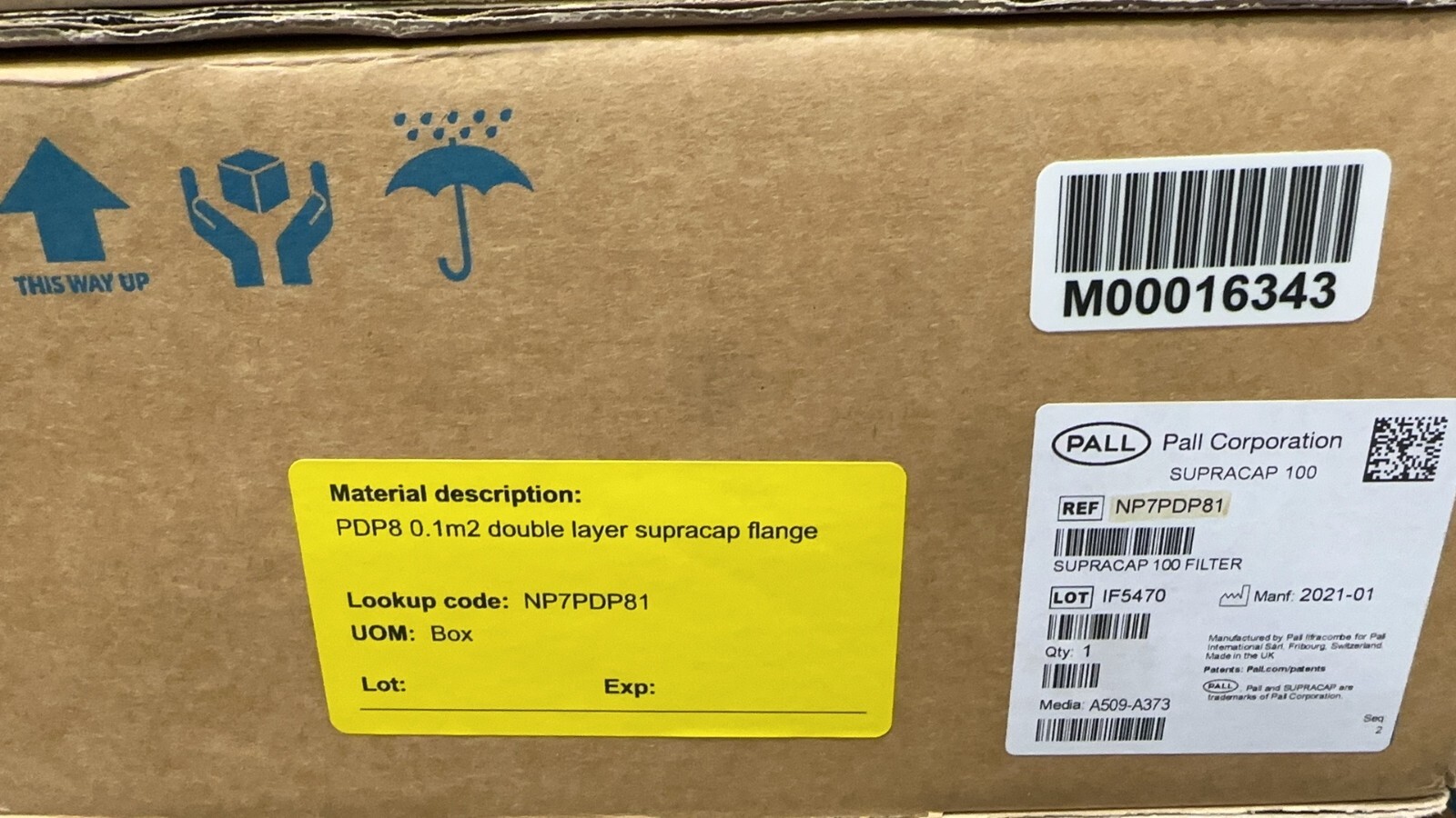 Pall NP7PDP81 Supracap 100 FILTER, Sealed Package