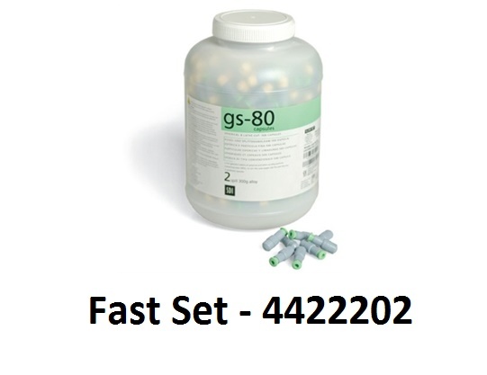 500 Pack Capsules SDI GS-80 Amalgam Caps 2 Spill 600mg Fast Set
