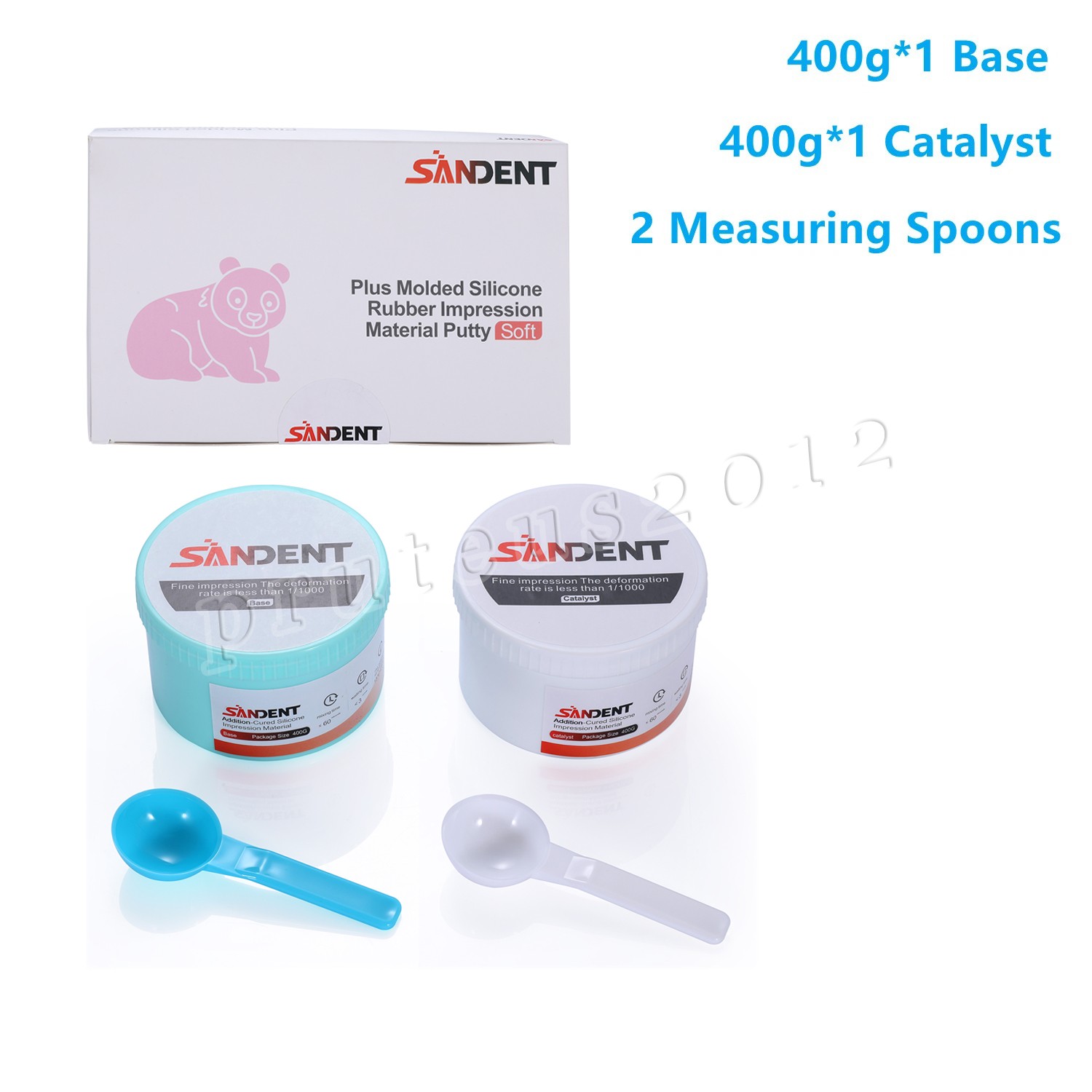 Dental Putty Impression Material Set Putty 800g + 50ml Wash
