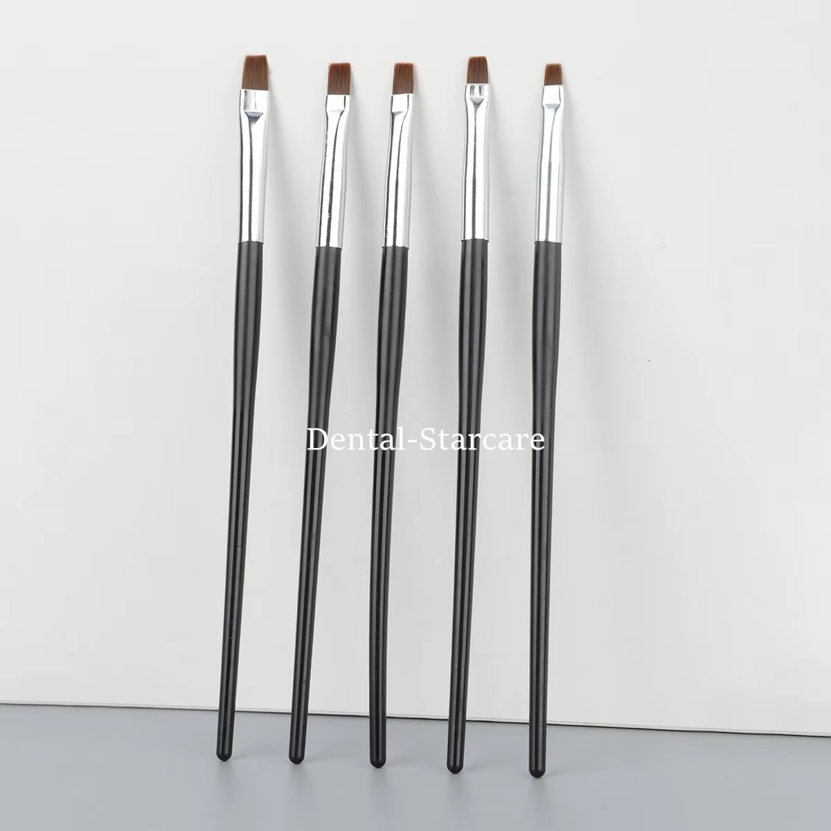 5 Pcs Dental Composite Resin Veneer Cement Porcelain Brushes Silicone Brush Pen