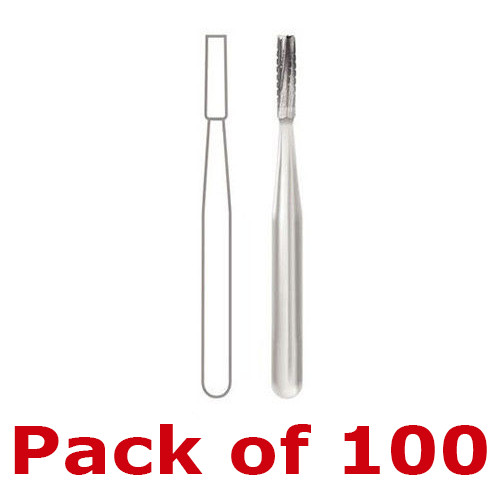 Beaver Dental Carbide Burs FG # 556 Operative 385226 (100x)