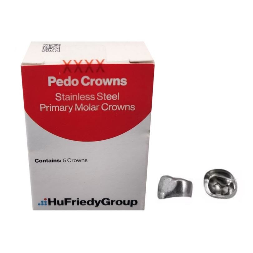 *5-Pieces* HuFriedyGroup Pedo Crowns Upper Left Primary 1st #6 Refill SSC-ULD6