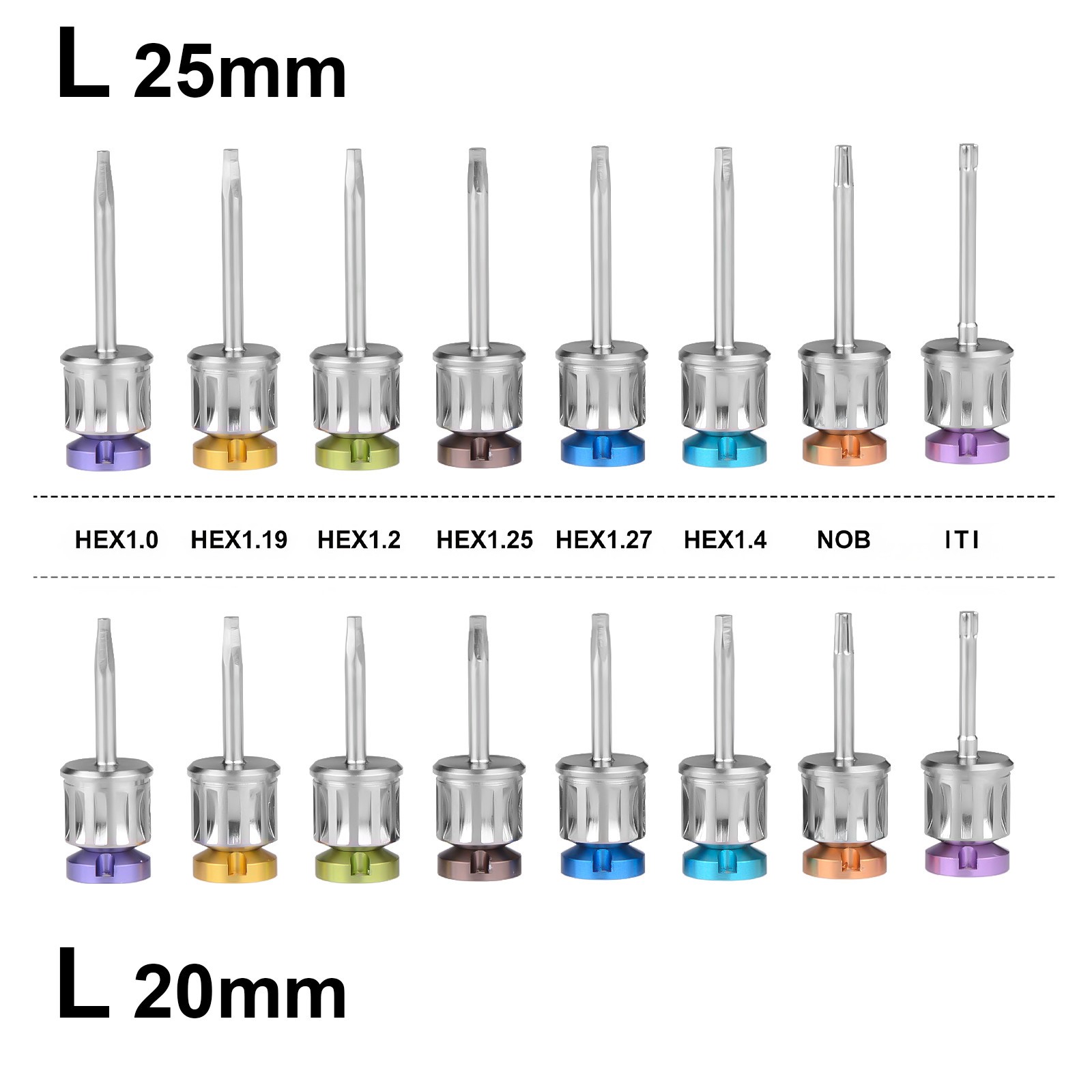 Universal Dental Implant Screwdrivers Tools with Anti Slip Design 10-70NCM