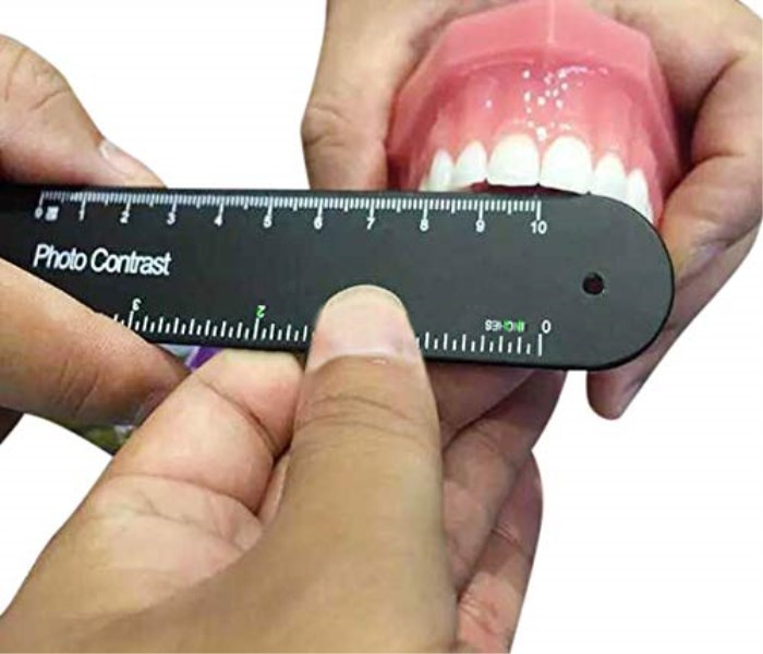 6PCS Autoclavable Dental Orthodontic Photo Contrast Black Background Photography