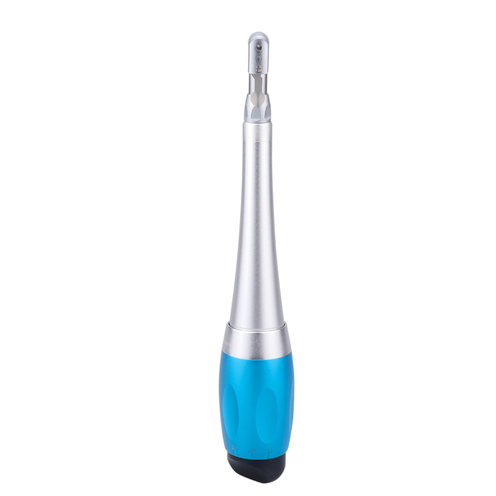 Dental Universal Implant Torque 2 Heads Adjustment Handpiece&12 Drivers Blue CE
