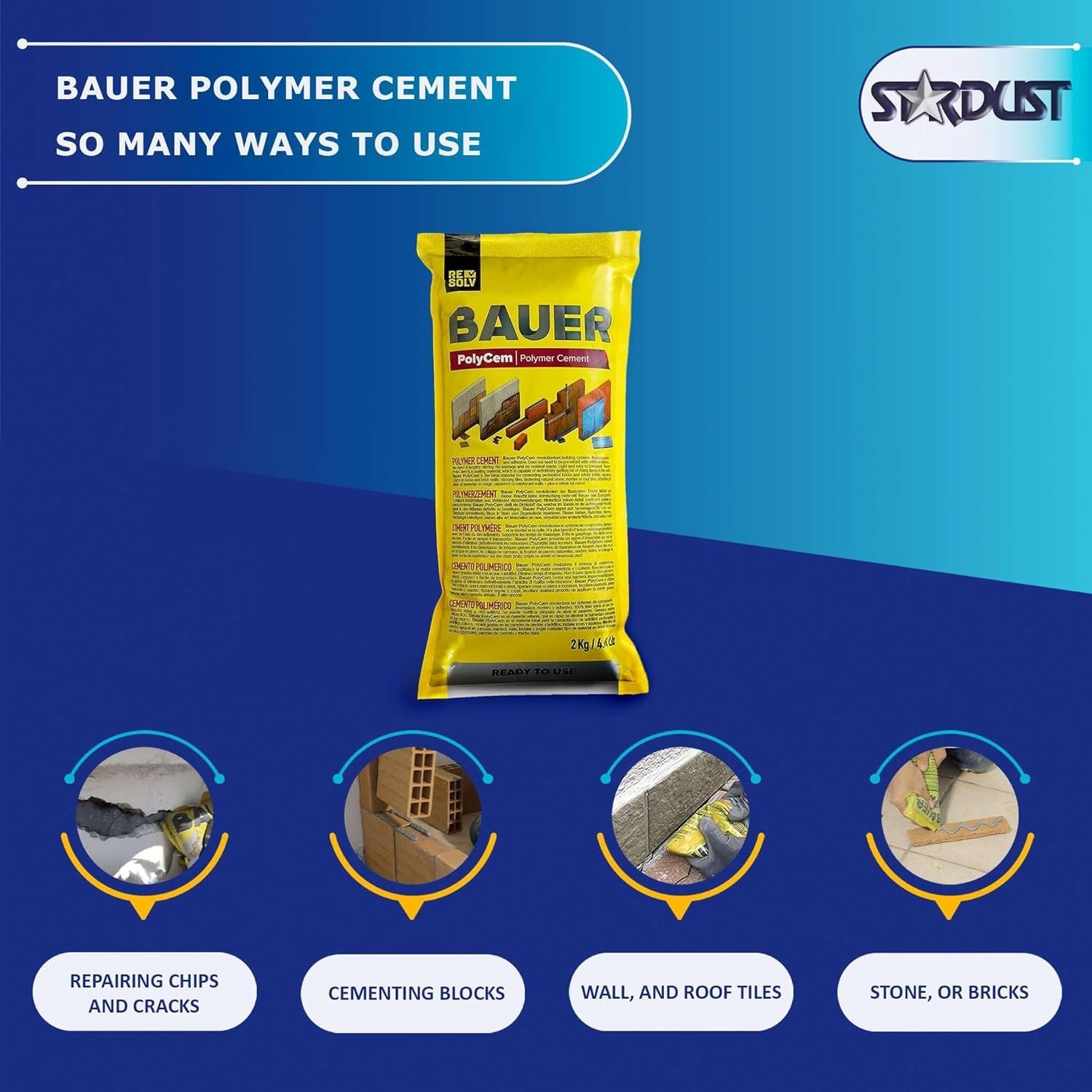 Instant Polymer Cement 2kg – Ready-to-Use for Versatile Repair & Strong Adhesion