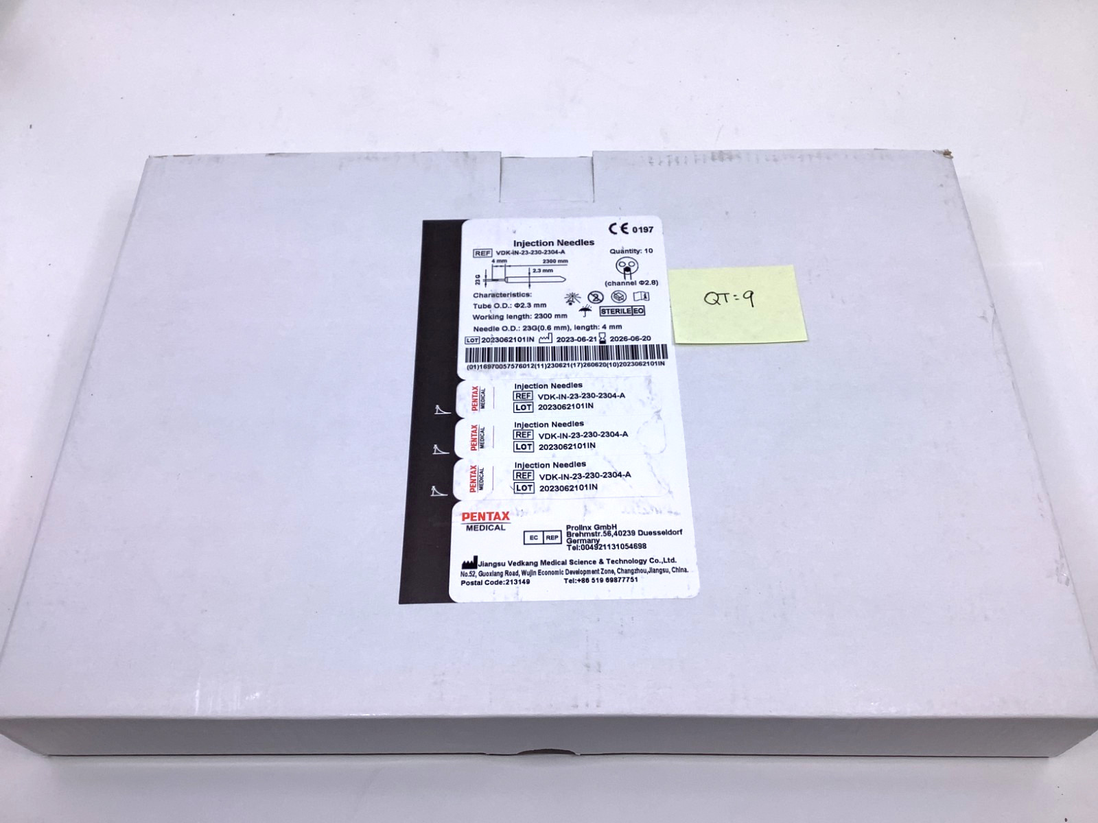 9pks Pentax VDK-IN-23-230-2304-A Endoscope Injection Needles 2300mm