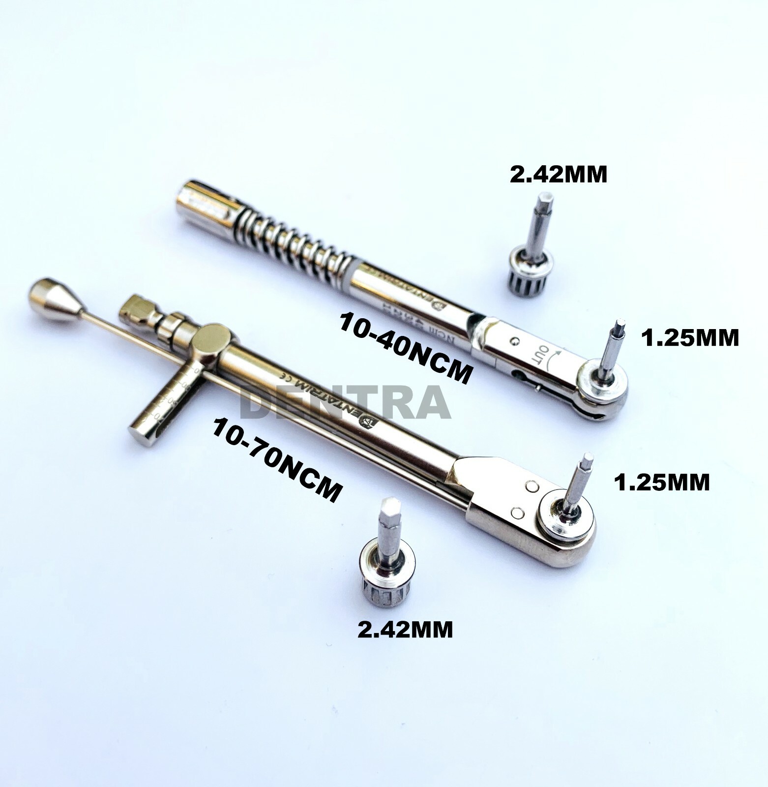 2 x Dental implant Torque Wrench Ratchet 10-70ncm & 10-40ncm CE