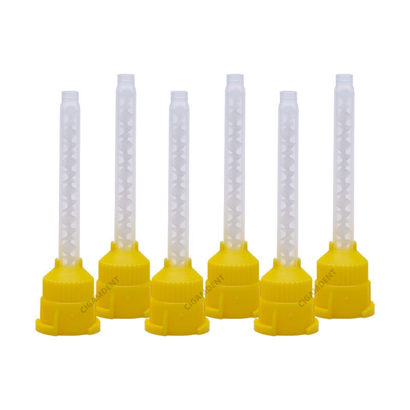 Dental Impression Mixing Tips Intraoral Yellow Light Body Impression Material