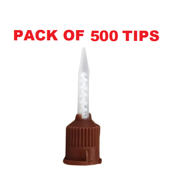 DENTAL BROWN TIPS(1:1) FOR KURARAY PANAVIA CEMENT 50/BAG