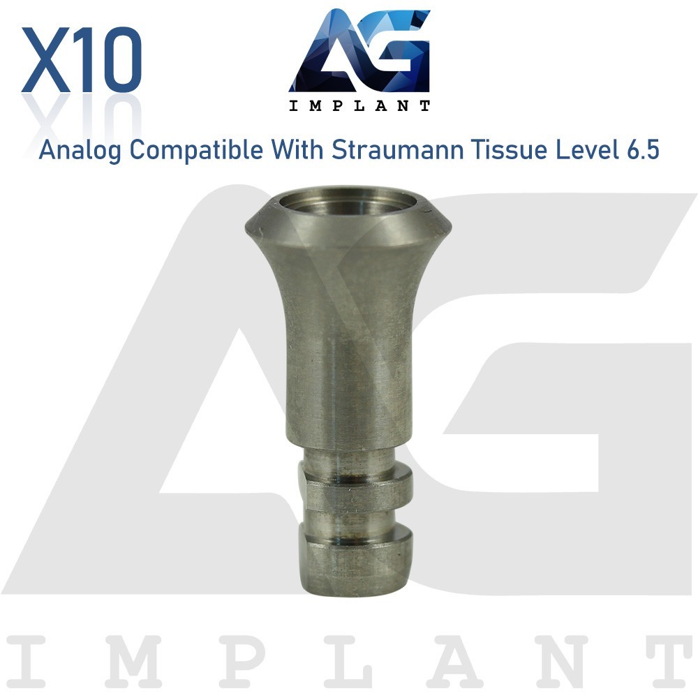 10 Fixture Analog Compatible with Straumann Tissue Level® Ø6.5mm (WN)