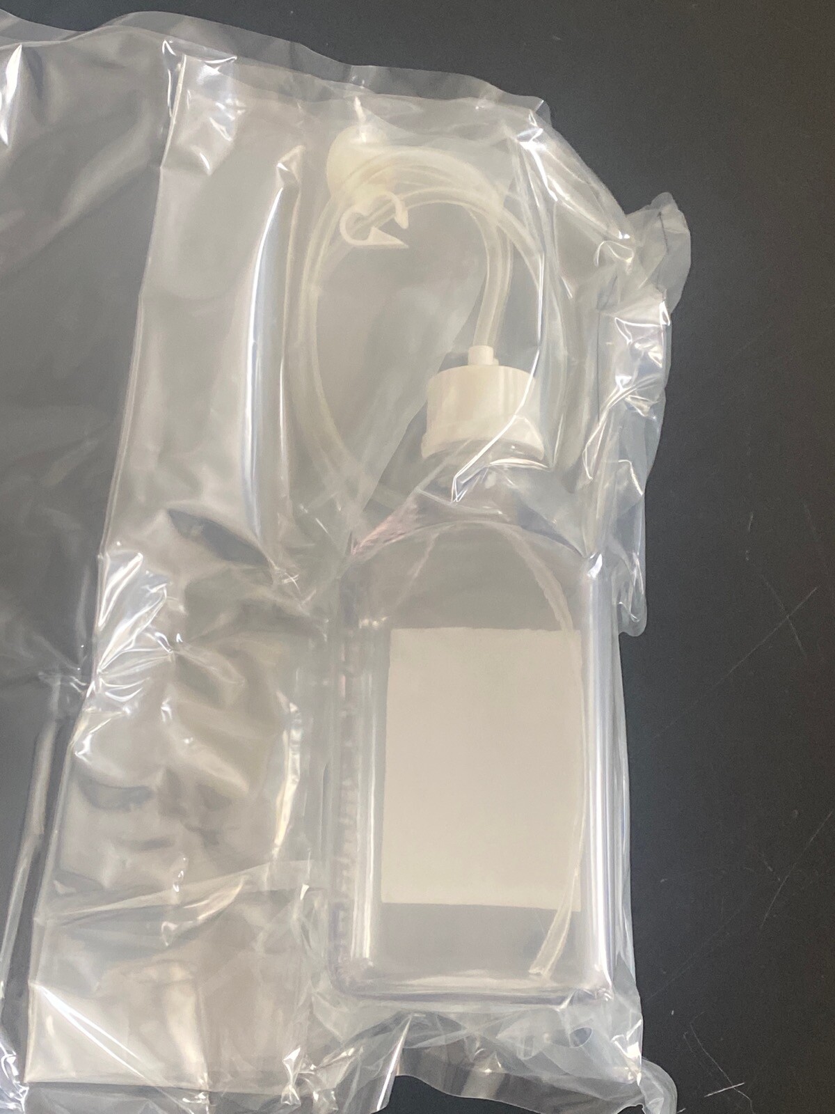 SANISURE Cap2v8 1L Media Bottle Closure Assembly w/ 2-Ports CAP2V8-1000PETG-X-2