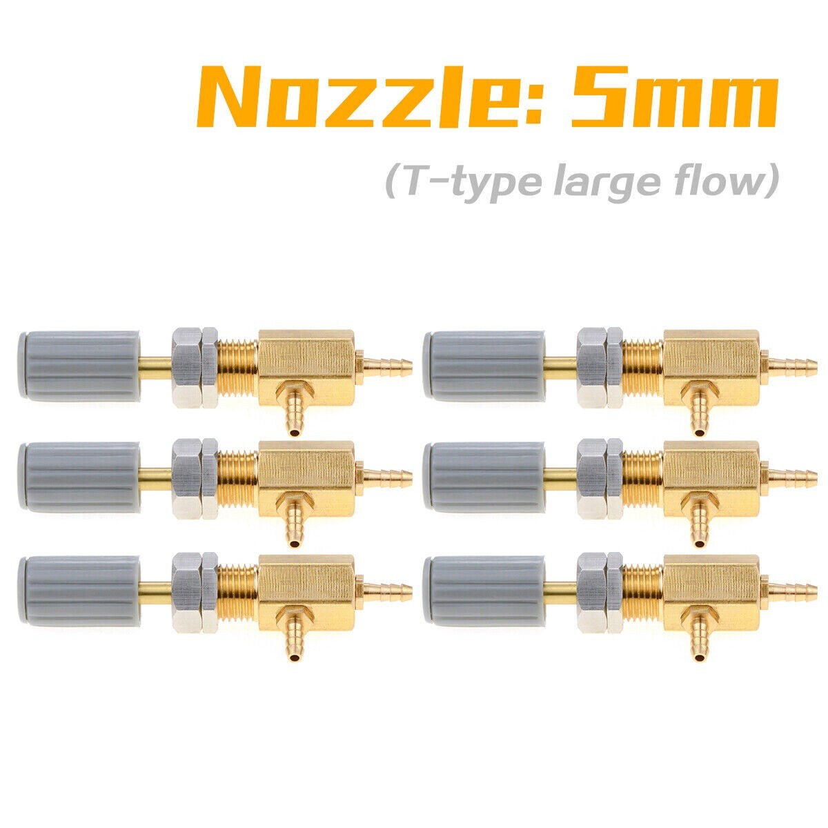 4Pcs/6Pcs Dental Regulator Control Water Valve T-Shape 5mm for Dental Chair