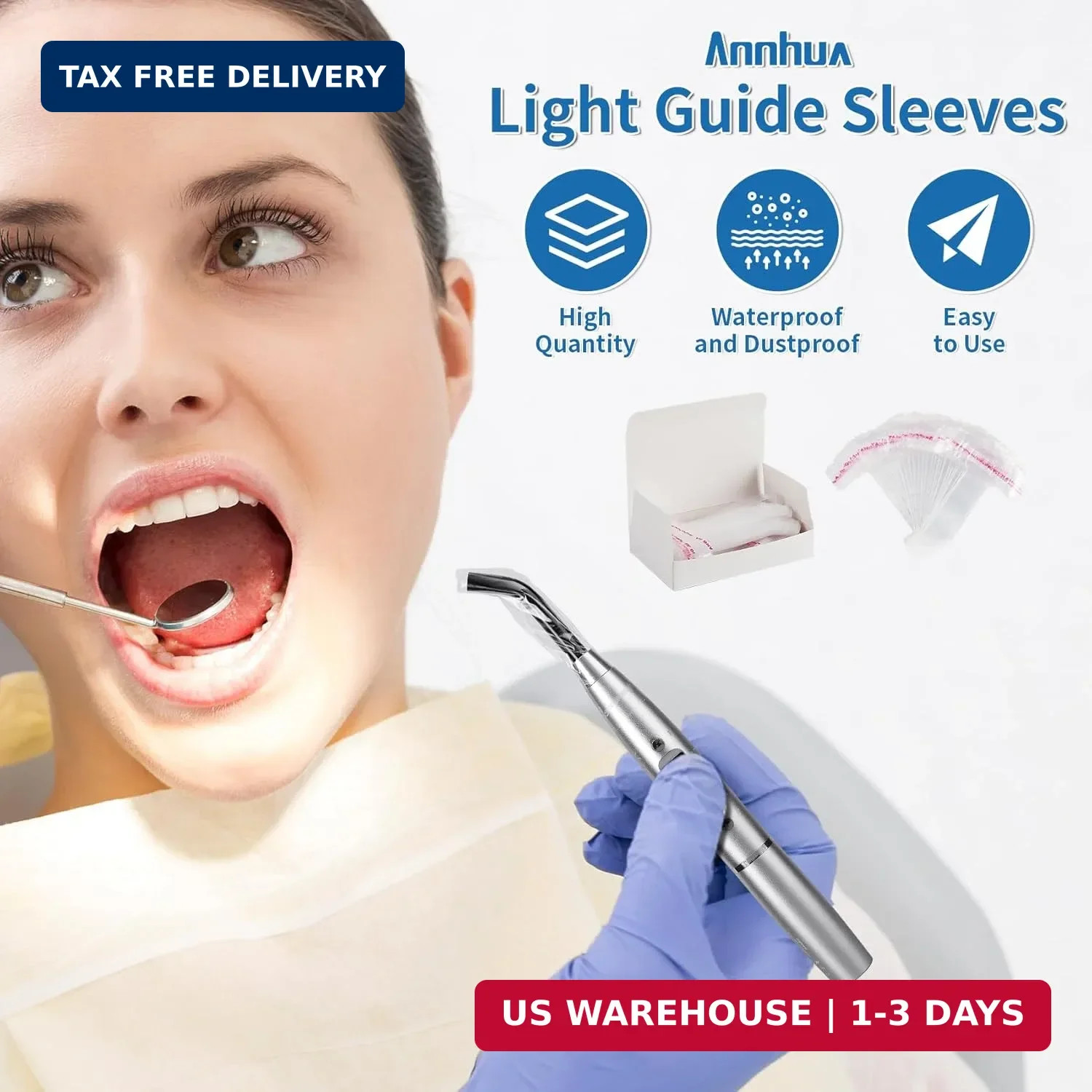 Dental Equipment Sleeves Dental Protective Cover Disposable 200PCS, Implant Prot