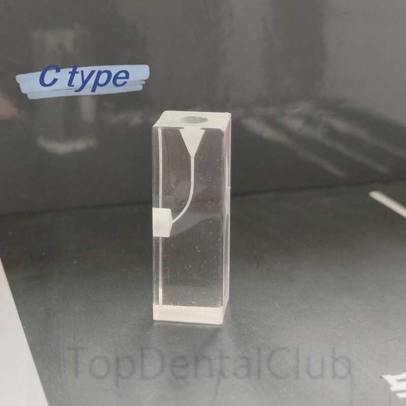 5Pcs Dental Endodontic Root Canal Teaching Study Model Transparent Block