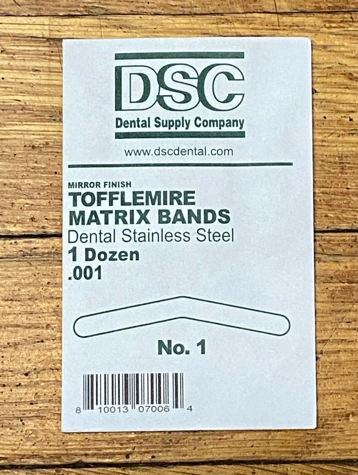 Dead Soft size .0010″ – Matrix Bands Authentic Tofflemire 12 pieces Size #1