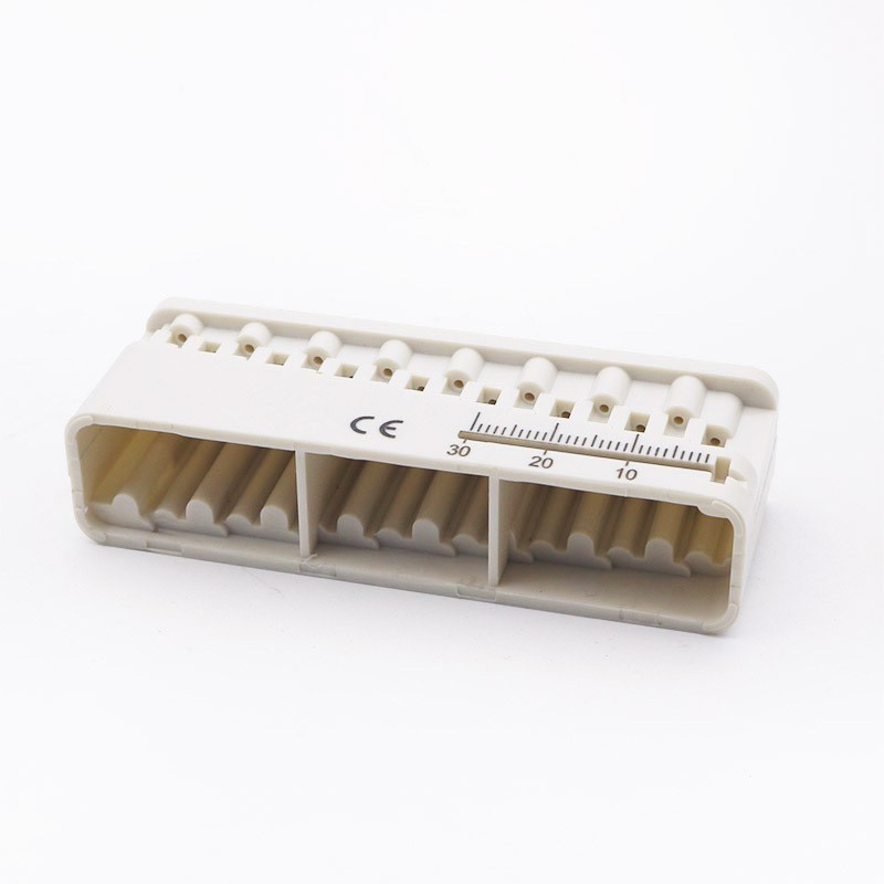 2Pcs Dental Endo Measuring Block w/ Ruler Plastic File Holder Autoclavable USA