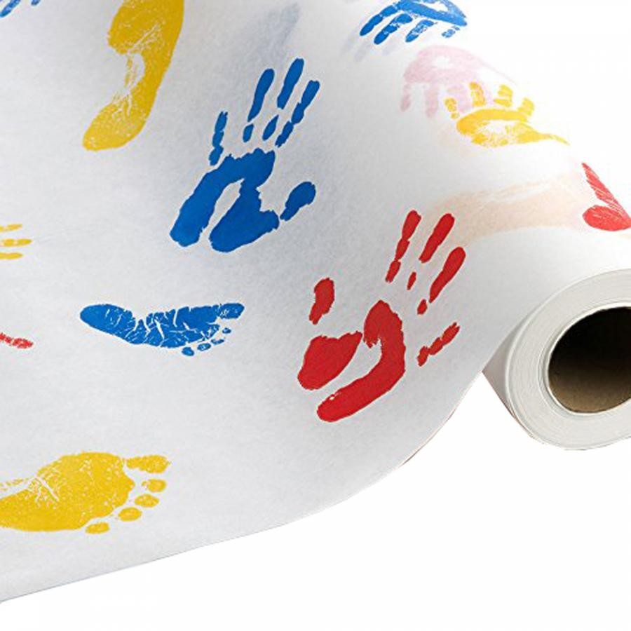 Graham Medical Tiny Tracks Table Paper, White, 125 Foot Length, Paper, 12 Count